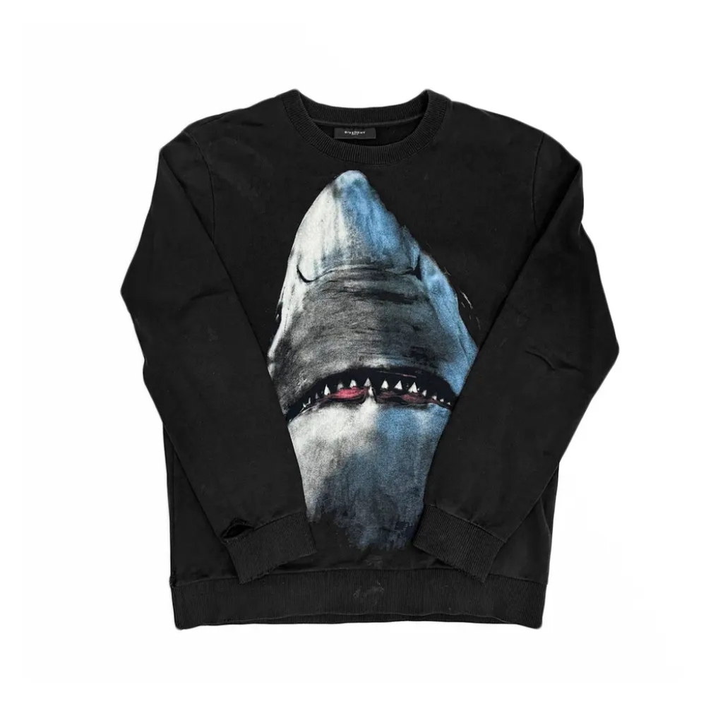 NWOT Givenchy Sm Black Shark Crewneck Sweater